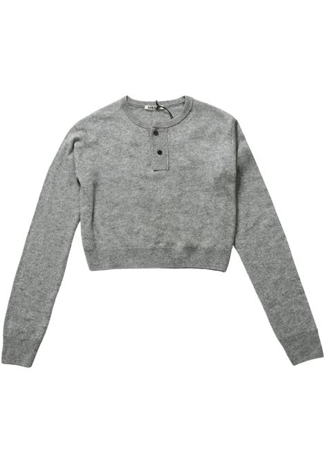 super fine cashmere pullover woman grey AURALEE | A25SP05SCTOP GRAY